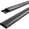 conecto SA-CC50799, 0,50 m di canalina per cavi in plastica da incollare o avvitare con 1 x 40 cm di nastro adesivo 3M, nero