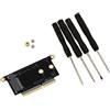 KALEA-INFORMATIQUE Adattatore M2 NVMe M Key per sostituire l'SSD da 22+34 punti di un MACBOOK Pro A1708 del 2016 o 2017. con Strumenti