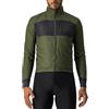CASTELLI 4521507-316 UNLIMITED PUFFY JKT Giacca UOMO MILITARY GREEN/DARK GRAY Taglia L