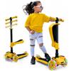 Hurtle Monopattino a 3 Ruote, Monopattino Bambino e Bambina da 2 Anni, Monopattino a Spinta, Monopattino in Altezza a Tre con Sedile a Ribaltamento, Scooter per Bambini con Ruote a LED Multicolore