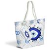 Puckator Borsa Mare - Occhio Greco Ovale e Mini Pochette con Cerniera - Evil Eye