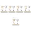5 Pack Ciondoli Per Unghie in Metallo Charms Incantesimi Di Stelle Gioielli
