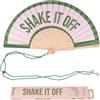Fisura - Ventaglio in legno con messaggio "shake it off".