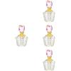 4 Count Bottiglia Di Profumo in Cristallo Contenitore Ornamento Per
