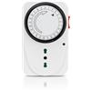 yefix Presa con Timer Meccanico Programmabile 24H | Temporizzatore Regolabile per Elettrodomestici con Spina Italiana