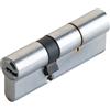Securemme CILINDRO PROFILATO DOPPIO SERIE 'K2' mm 40+10+40 = 90 (45+45) cromo satinato ...