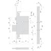 CISA SERRATURA A DOPPIA MAPPA DA INFILARE PER LEGNO ART. 57255 E 60 - CISA