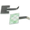 RS PRO Supporto per cavi autoadesivo, in alluminio, argento, 17 mm x 3,5 mm x 24 mm, confezione da 100 pezzi