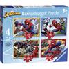 Ravensburger - Puzzle Spiderman, Collezione 4 in a Box, Idea Regalo per Bambini
