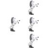 4 Pieces Ornamenti Da Giardino Miniatura Cavallo Resina Figurine Cavalli