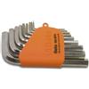 Beta Set chiavi maschio esagonale piegate per brugole 9 pz 96/SC Cromo 000960374