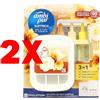 AMBIPUR 2 X Diffusore Elettrico AmbiPur 3 Volution con Ricarica Oro e Vaniglia 20 ml