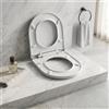Sedile WC a per forma di U PP con Chiusura Morbida e Sgancio 45x35x7cm
