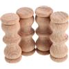 5 PCS Capitello Decorativo in Legno Massello Pali Di Per Letto Terminali Mobili