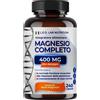 L.e.o lab Magnesio Completo 400mg 240 Capsule - Magnesio Complex 5 in 1 per la Normale Fun