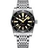 PHOIBOS Narwhal PY061C Orologio Uomo Diver Black Aventurine Acciaio 200m