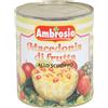 Ambrosio MACEDONIA AMBROSIO MACEDONIA ALLO SCIROPPO BARATTOLO DA 820 GR FRUTTA SCIROPPATA