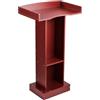 VEVOR Supporto per Podio in Legno Altezza 105 cm, Scrivania per Laptop con Ampia Superficie di Lettura, Spazio di Archiviazione, Podio da Pavimento per Aule, Conferenze Chiese Evento