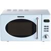 Wolkenstein Retrò WMW720 BL I 700 W Potenza microonde I 20 L Capacità di cottura I5 Livelli di potenza I 8 programmi di cottura con funzione di scongelamento I Cassa in metallo I Piatto girevole (24,5