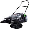 VEVOR Spazzatrice Manuale a Spinta per Pavimenti, Larghezza 65 cm, Manuale Non elettrica, Contenitore per Rifiuti 18.9 L, Manico Pieghevole Regolabile in Altezza e Angolo, per Giardini, Garage