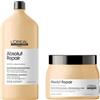 L'Oréal L'Oreal Professionnel Absolut Repair Kit Shampoo 1500ml + Maschera 500ml