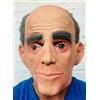 RUBBER JOHNNIES TM Vecchio Uomo Maschera Testa Calva Lattice Grigio Capelli Funny Halloween Costume