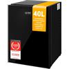TZS First Austria MINI FRIGORIFERO 40L SILENZIOSO PICCOLO FRIGORIFERO CON FRONTALI IN VETRO COMPAT