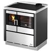 Cadel Cucina legna 7,5kW KOOK 80 VS Antracite 4 stelle (79,5x60x86cm)