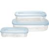 TONTARELLI CONTENITORE RETTANGOLARE IN PLASTICA SET 'FRIGO BOX' acqua trasparente - TON...