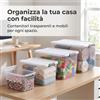 Scatole Plastica con Coperchio, Contenitori per Armadio Salvaspazio Impilabili