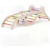COSYLAND Arrampicata per Bambini 8 in 1, Triangolo Pikler, Colori Mix | Regolabile e Pieghevole in Legno, Scivolo Reversibile e Arco Montessori, 18 Mesi-6 Anni, da Interno, Scatola Regalo