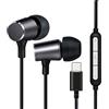 LINK AURICOLARI CON MICROFONO CON CONTROLLO VOLUME CONNETTORE USB-C COLORE NERO