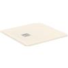 Ideal Standard - Ultra Flat S+, Piatto doccia quadrato ultrasottile in resina effetto pietra, 80x80cm, Ideal Solid, Sabbia