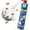 Albagarden - Insetticida Schiuma Vespe e Calabroni 750ml - Spray Schiumogeno a Lunga Gittata oltre 4 Metri - Formato Maxi Per Disinfestazione - Azione Abbattente e Residuale - Nidi e Insetti Volanti