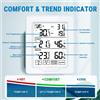 Termometro digitale per piscina con sensore interno 50x105x26mm e sonda 80x80x16