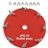 Per PAC12 JPC12 per antenna Onde Corte Piastra di per terra Alluminio 11cm con