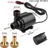 Pompa di circolazione per solare brushless DC12V 800L/H portata 5 500 cm t