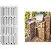 Premium Piastra di Ventilazione Essential in Acciaio per Griglie da Esterno