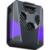 Ventilatore a Vita Ricarica USB 12,5m/s 255g Peso 10,4x5,7x12cm D