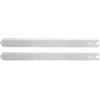 uxcell 2 righelli dritti 30cm/12\" in alluminio per Hollow Wave, colore argento