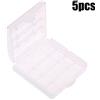 Not specified 5 X Plastica per dura Custodia Scatola Portaoggetti Copertura For-Rechargeable