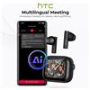 Auricolari HTC NE40 Bluetooth 5.3 Wireless TWS con Display Touch e Traduzione