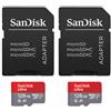 SanDisk Ultra - Flash memory card microSDXC to SD adapter included - 128 GB