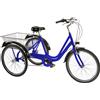 Cicli Puzone BICI A TRE RUOTE MISURA 24 BICICLETTA UNISEX TR24 CON CAMBIO 6V TELAIO IN ALLUMI