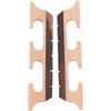 No 2 Pezzi Banjo Bridge 5 Corde nel Acero Accessori nel Legno per Ponte Banjo P7U3