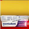 Mentadent 3 Tubetti Mentadent Dentifricio White System Protezione Smalto 125ml