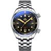 PHOIBOS Eagle Ray PY039D Compressor Automatico Sunray Black Acciaio 200m