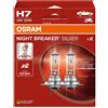 Osram 2 x H7 OSRAM 12V 55W NIGHT BREAKER SILVER 64210NBS-2HB Lampadina Faro PX26d Box