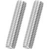 uxcell 2 Pezzi per M10x45mm 316 Acciaio Inox Barre Filettate, Passo 1.5mm