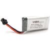vhbw Batteria per Zoopa 300, AA0300-A, 300 Movie Helicopter AA0300 1000mAh 3,7V